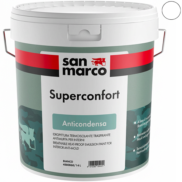 SAN Marco Superconfort Bianco Idropittura Termoisolante Antimuffa - SAN MARCO